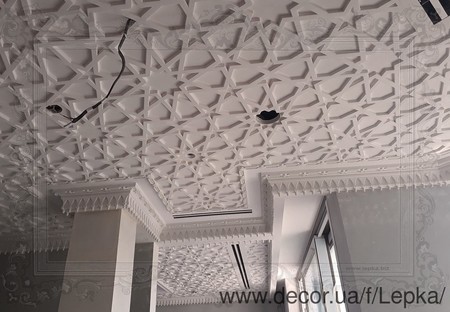 Гипсовая потолочная Розетка D1300