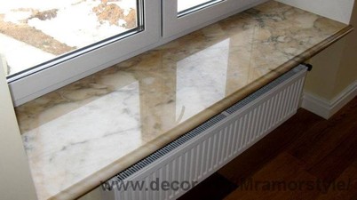 Подоконники из мрамора,подоконные отливы — Mramor-style Подоконники из мрамора,подоконные отливы — Mramor-style