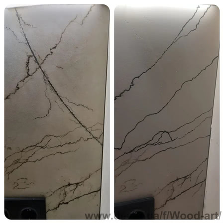 Реставрація тріщини на керамограніті