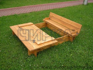 Песочница с лавками и крышкой &mdash; ЧИРКА