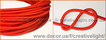 Провод цветной в текстильной (тканевой) оплетке