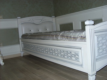 Кровать с гравировкой 3D под заказ.