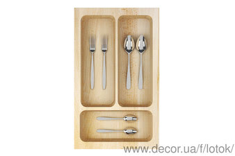 Дерев'яні лотки для столових приборів &mdash; ТМ LOTOK