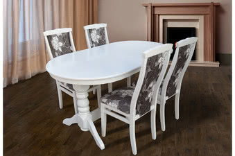 Стол и стулья из натурального дерева &mdash; Черниговская фабрика лозовых изделий