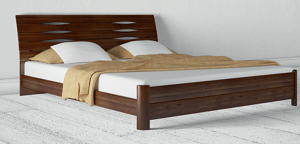 Двоспальне ліжко з дерева (бук) від виробника