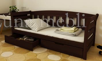 Підліткове ліжко з натурального дерева Тедди