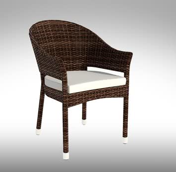 Кресло плетенное из ротанга Габбіано modern 56х64х85,5 см