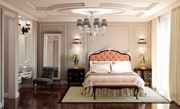 Дизайн спальні в стилі неокласика від Mirt