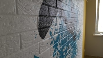 Декоративная роспись стен -переводная бумага