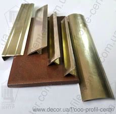 Латунний профіль для підлоги і плитки &mdash; Профіль центр