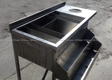 Барная станция б.у из нержавейки для кафе бара ресторана