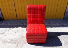 Б.у. кресла красные в кафе бар ресторан, б/у мебель мягкая 