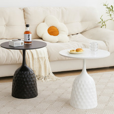 Журнальний столик з металевою основою та керамічною стільниц