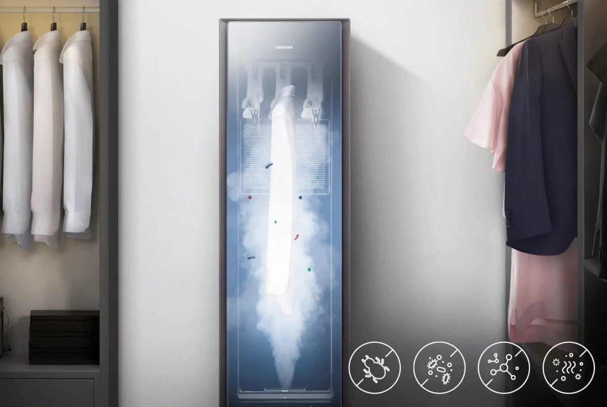 Samsung предложил паровой шкаф для одежды