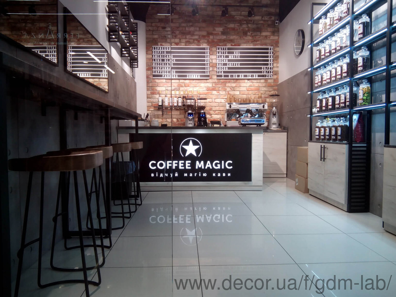 Новый проект GooD Мебель: кофейня Coffee Magic