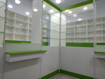 Изготовлена мебель для аптеки в Магдалиновку