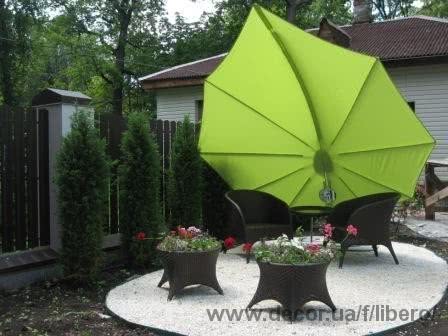 Новый объект от компании Umbrosa — cадовые зонты.