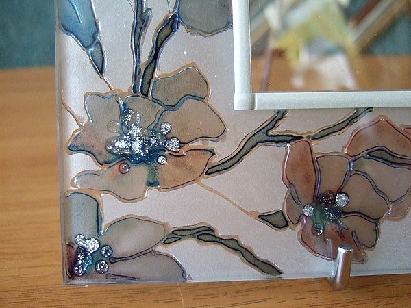 Екслюзині фоторамки зі скла з вітражними малюнками