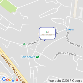 Студія італійських меблів Arredamenti на мапі Студія італійських меблів Arredamenti на мапі