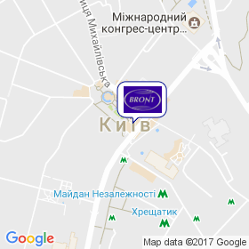 Бронт-Київ на мапі Бронт-Київ на мапі