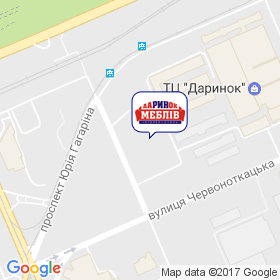Даринок Меблів, ЦТ на мапі