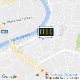 CUBE на карте CUBE на карте