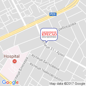 Улюблене Крісло на мапі