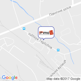 Пріма-М на мапі Пріма-М на мапі