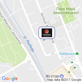 Триденели на карте Триденели на карте