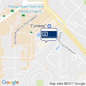 Київський палац спорту на мапі