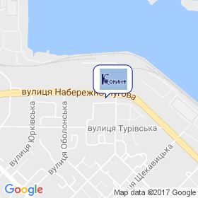 КОРІНФ на мапі