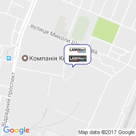Ламинарт Украина на карте