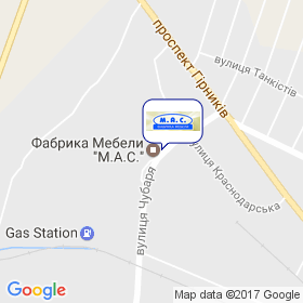 Фабрика меблів `М.А.С.` на мапі