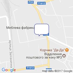 Котовська меблева фабрика на мапі