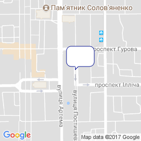 Меблевий на мапі Меблевий на мапі