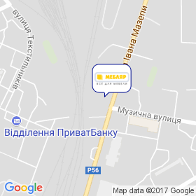 Мебляр на мапі