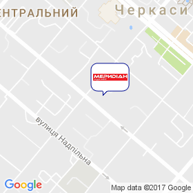 Меридіан, студія меблів на мапі Меридіан, студія меблів на мапі