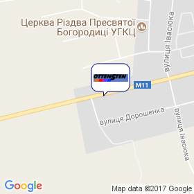 Оттенстен Україна на мапі
