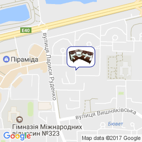 Дизайн студия мебели на Позняках на карте Дизайн студия мебели на Позняках на карте