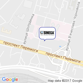 Сінега на мапі Сінега на мапі