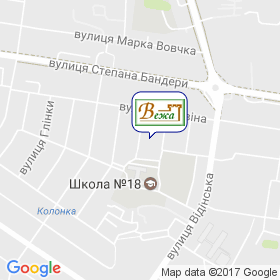 Вежа на карте Вежа на карте