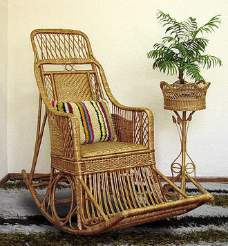 Кресло-качалка из лозы `Черниговчанка`