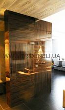 Обшивка колонны шпоном из натурального дерева Эбони крупноструктурный — Триденели Обшивка колонны шпоном из натурального дерева Эбони крупноструктурный — Триденели