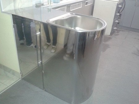 тумба под мойку нержавеющая