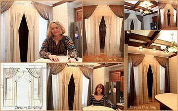 Гардины мечты на кухню. &mdash; Гардины Мечты