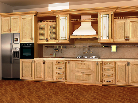 Кухни с массива дерева