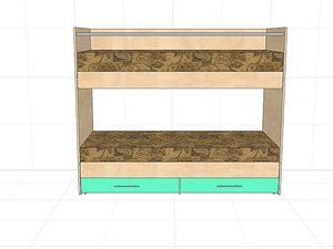 Кровать 2-ярусная &mdash; Фаворит-мебель