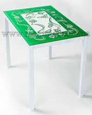 Стол обеденный зеленые бабочки &mdash; Максимет
