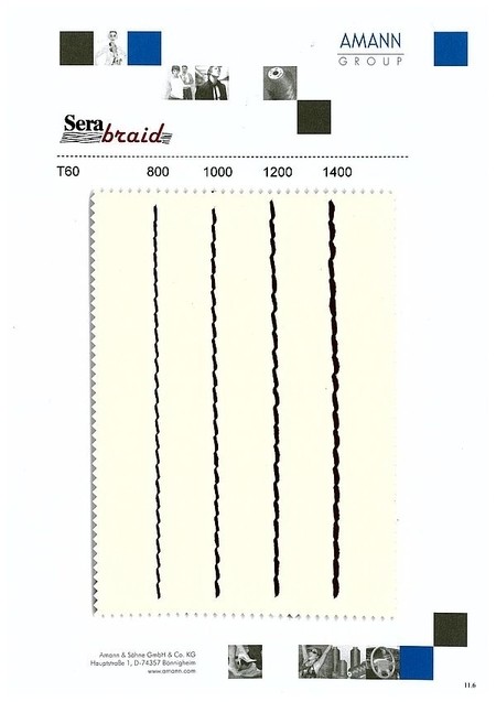 Serabraid - плетеная плоская нить, шнур для отделочных швов
