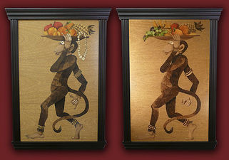 Панно `Обезьяны вносящие Дары` &mdash; Мебельная фабрика РАдеРА